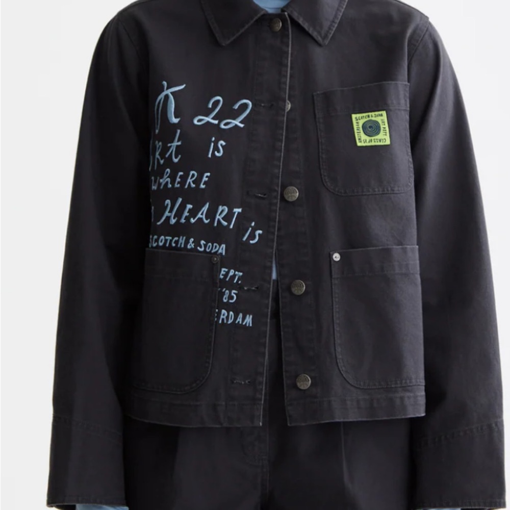 Scotch & Soda Black Garment Care Tag Detail